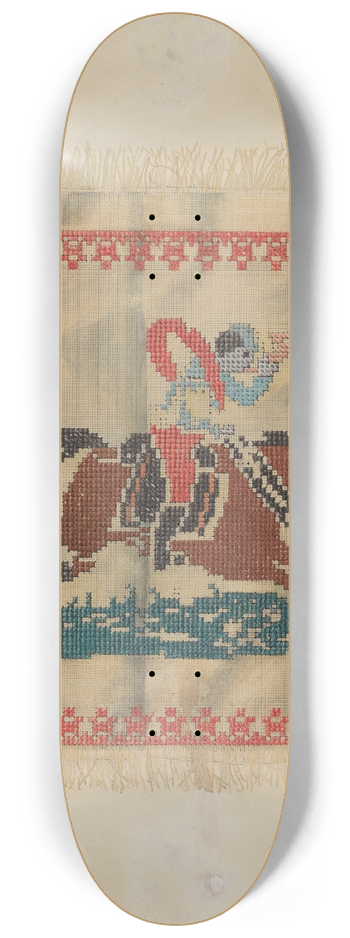 Elmer Weise - Cross-Stitch Antimacassar 8.25 inch art skate deck