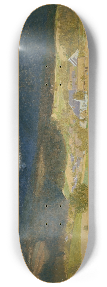 Emanuel Baschny - Dorf in der Sonne 8.25 inch art skate deck