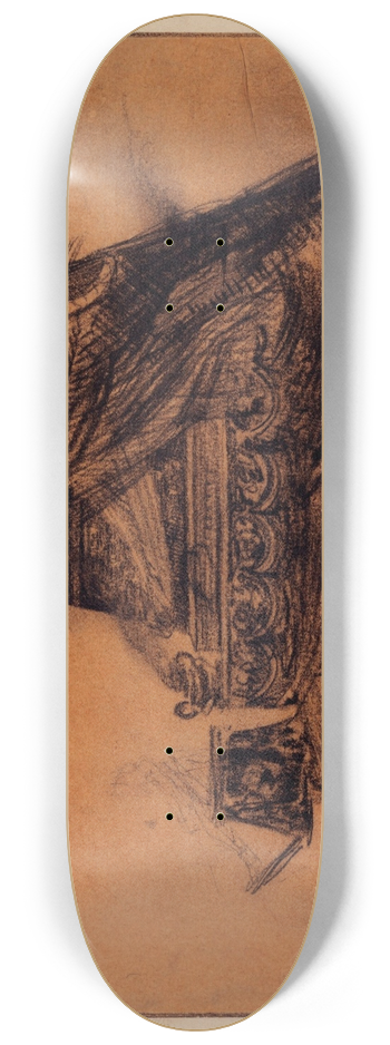 Emile Bastien-Lepage - Etude pour le char funbre de Gambetta. 8.25 inch art skate deck