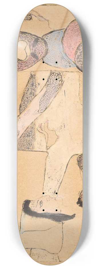 Emile Bernard - Bretonne tendant le linge, planche issue de Bretonnerie 8.25 inch art skate deck