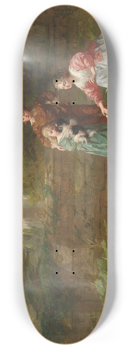 Frederick Goodall - Feeding the swans 8.25 inch art skate deck