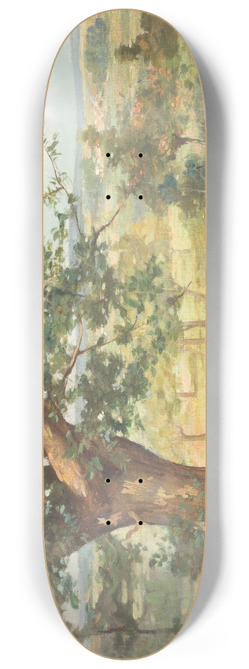 Emile-Charles Dameron - Landscape 8.25 inch art skate deck