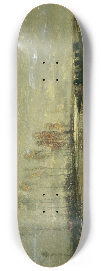 Emil Jakob Schindler - An der Thaya bei Lundenburg II 8.25 inch art skate deck