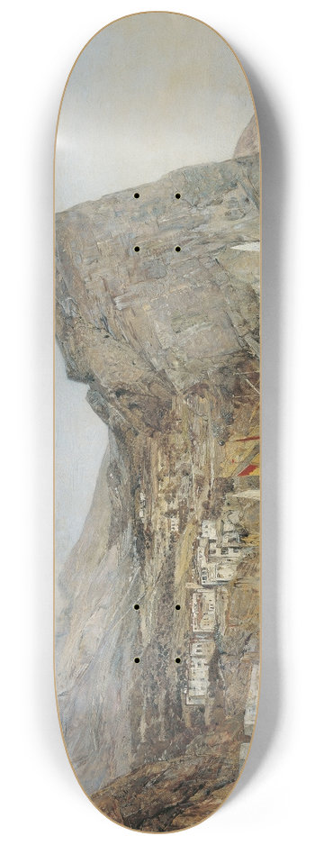 Emil Jakob Schindler - Kstenlandschaft in Dalmatien 8.25 inch art skate deck