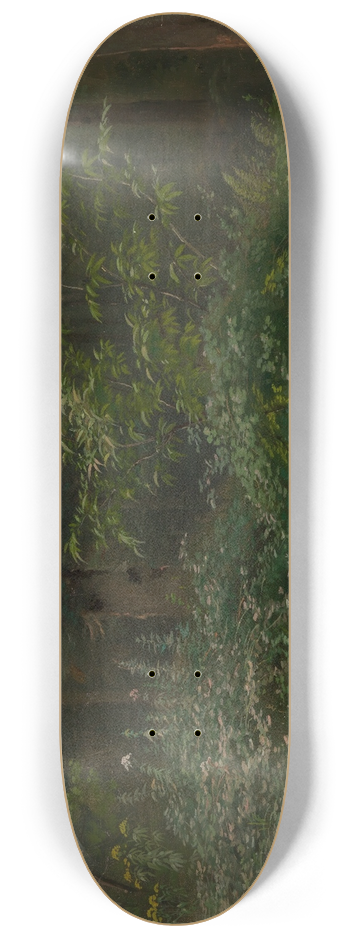 Emil Lugo - Waldwiese mit Stauden und Struchern 8.25 inch art skate deck