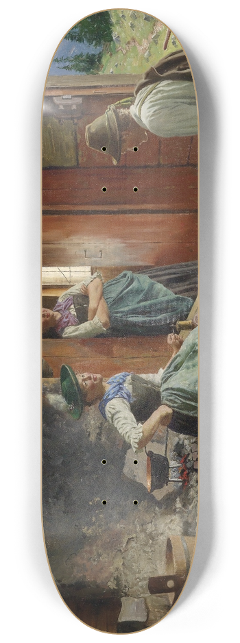 Emil Rau - Besuch auf der Alm 8.25 inch art skate deck