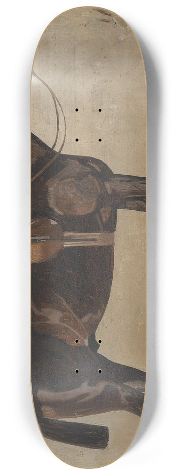 Emil Volkers - Brauner im Stall 8.25 inch art skate deck