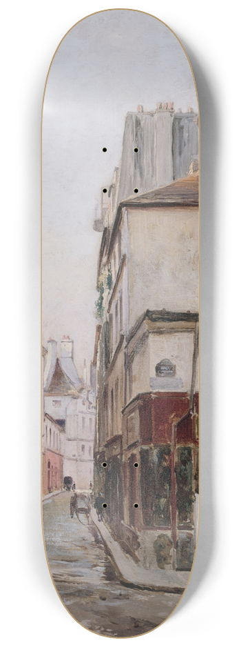 Emmanuel Lansyer - La Rue Hautefeuille 8.25 inch art skate deck