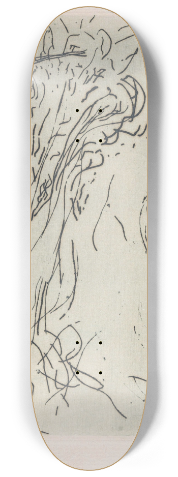 Erich Wichmann - Geabstraheerd bosgezicht 8.25 inch art skate deck