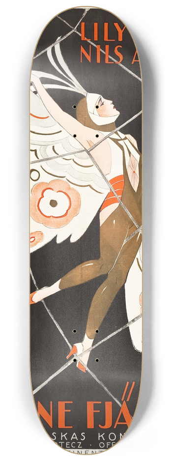 Eric Rohman - The Golden Butterfly 8.25 inch art skate deck