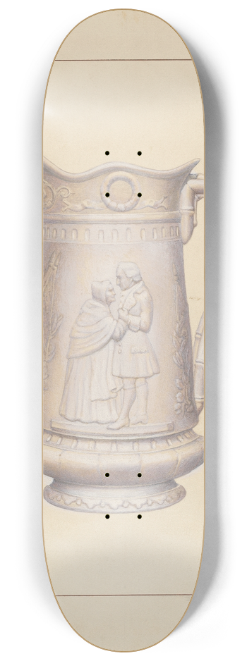 Ernest A. Towers, Jr. - Bisque Water Pitcher 8.25 inch art skate deck
