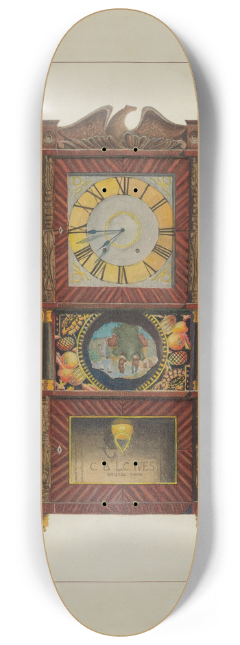 Ernest A. Towers, Jr. - Mantle Clock 8.25 inch art skate deck