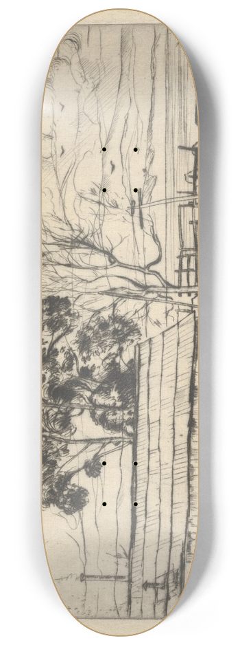 Ernest Haskell - ChinatownMonterey 8.25 inch art skate deck