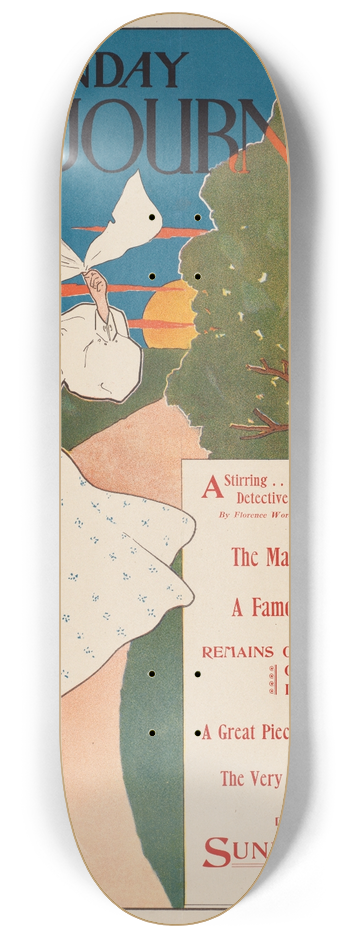 Ernest Haskell - The Sunday journal 8.25 inch art skate deck