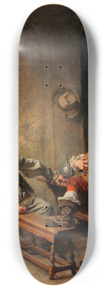 Ernest Meissonier - A Song 8.25 inch art skate deck