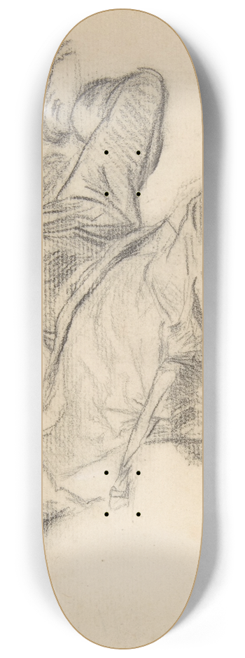 Ernest Meissonier - Dead Man 8.25 inch art skate deck