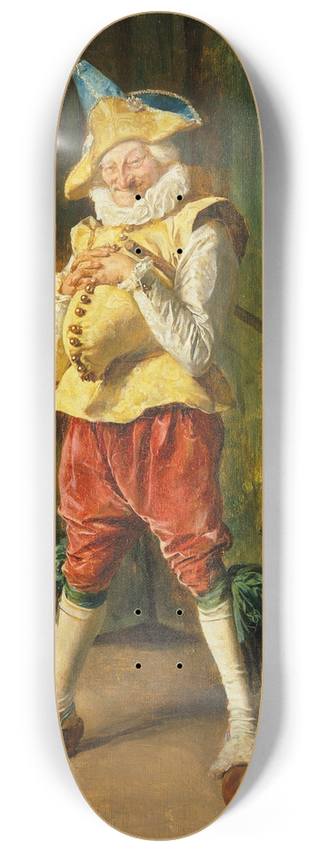 Ernest Meissonier - Polichinelle 8.25 inch art skate deck