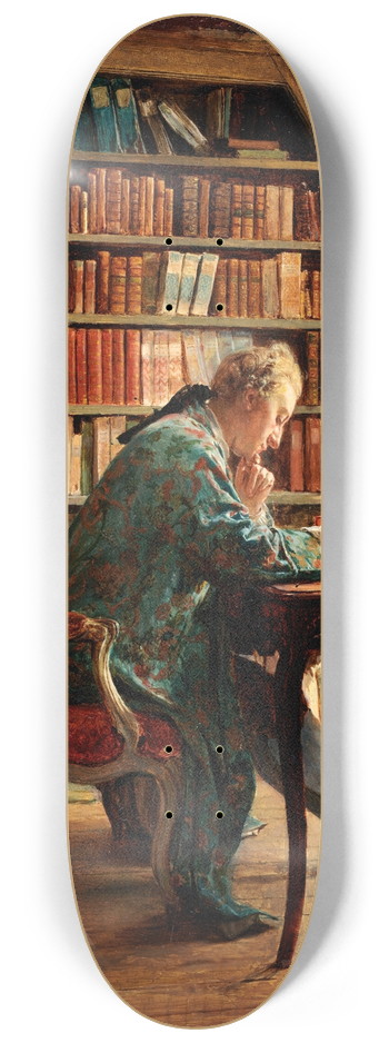 Ernest Meissonier - The Bibliophile 8.25 inch art skate deck