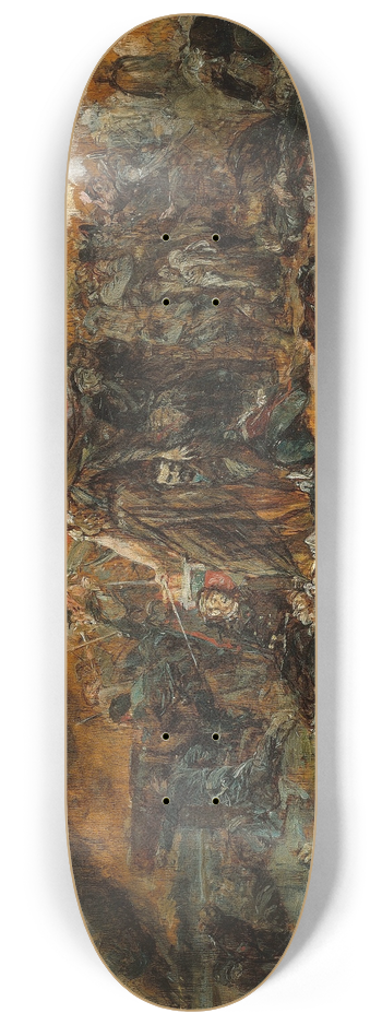 Ernest Meissonier - The Defense of Paris 8.25 inch art skate deck