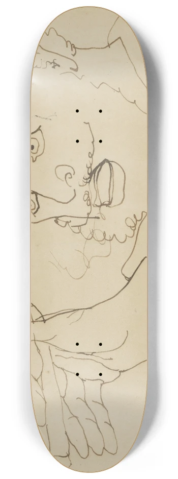 Ernst Josephson - Self-Portrait 8.25 inch art skate deck