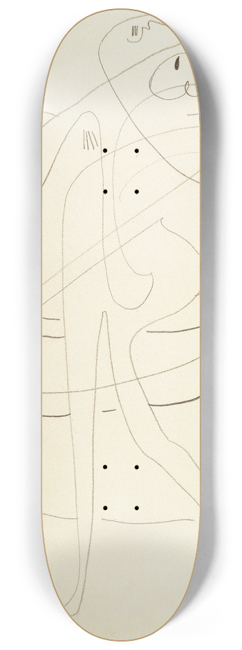 Ernst Ludwig Kirchner - A Dancer 8.25 inch art skate deck