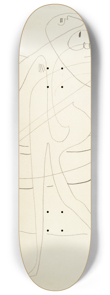 Ernst Ludwig Kirchner - A Dancer 8.25 inch art skate deck