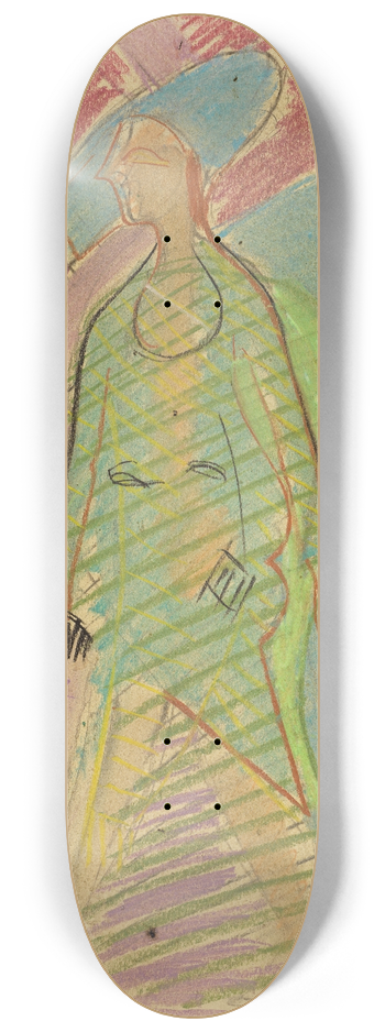 Ernst Ludwig Kirchner - Begegnung 8.25 inch art skate deck