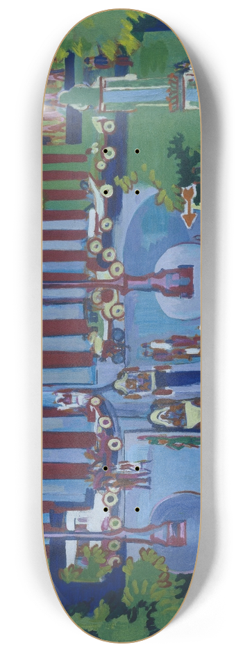 Ernst Ludwig Kirchner - Brandenburg Gate 8.25 inch art skate deck