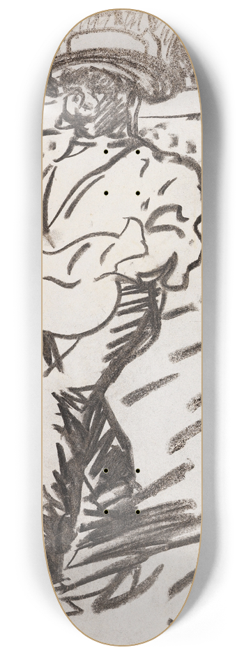 Ernst Ludwig Kirchner - Der Smann (Sender Bauer) 8.25 inch art skate deck