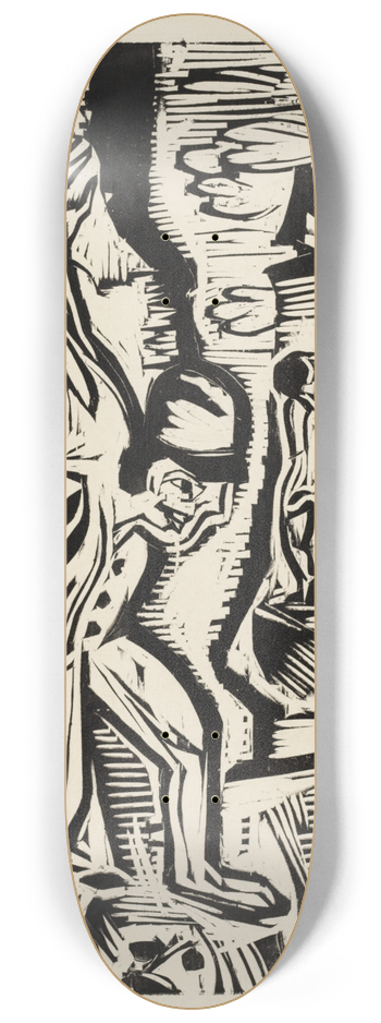 Ernst Ludwig Kirchner - Die Bergsteiger 8.25 inch art skate deck
