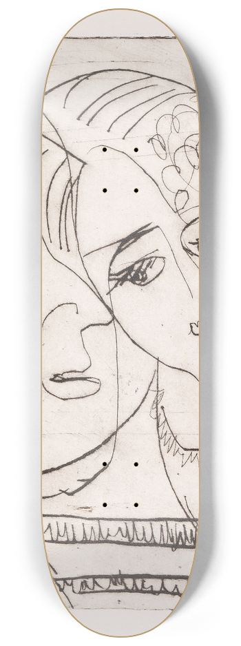 Ernst Ludwig Kirchner - Die Hembusse 8.25 inch art skate deck
