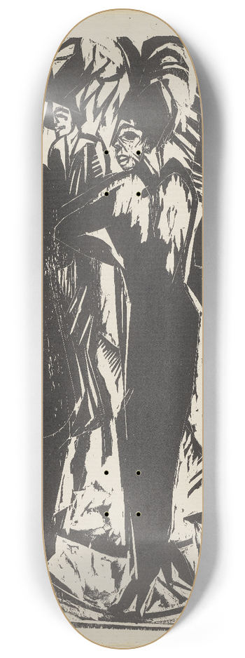 Ernst Ludwig Kirchner - Five Cocottes 8.25 inch art skate deck
