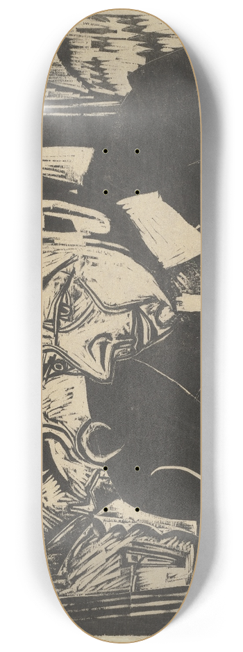 Ernst Ludwig Kirchner - Kopf Merz 8.25 inch art skate deck