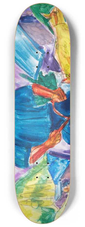 Ernst Ludwig Kirchner - Kuh und Treiber 8.25 inch art skate deck