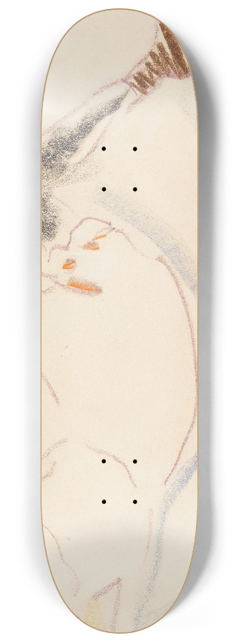 Ernst Ludwig Kirchner - Liegendes Mdchen 8.25 inch art skate deck