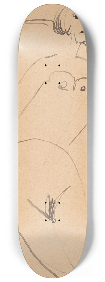 Ernst Ludwig Kirchner - Nude 8.25 inch art skate deck