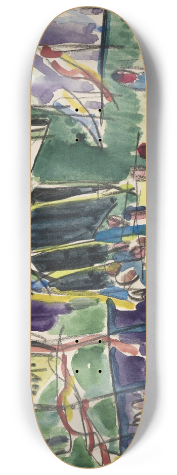 Ernst Ludwig Kirchner - Radrennen 8.25 inch art skate deck