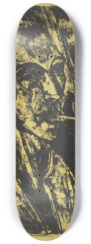 Ernst Ludwig Kirchner - Selbstbildnis mit Zigarette 8.25 inch art skate deck