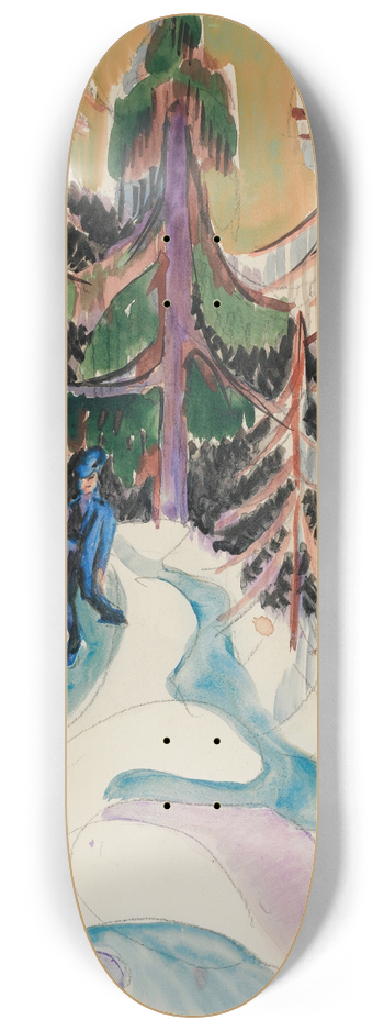 Ernst Ludwig Kirchner - Spaziergang Im Walde (Walk In The Forest) 8.25 inch art skate deck