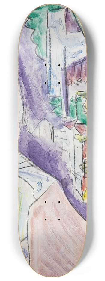 Ernst Ludwig Kirchner - Stafelalp mit Khen 8.25 inch art skate deck