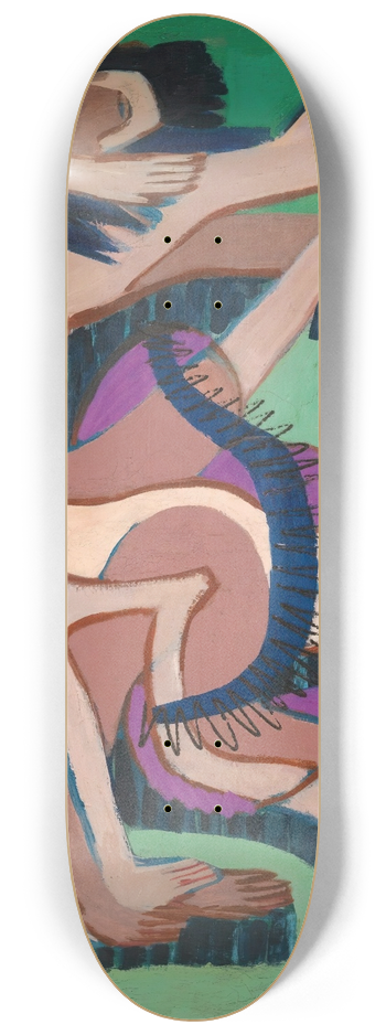 Ernst Ludwig Kirchner - Tanzgruppe (Dance Group) 8.25 inch art skate deck