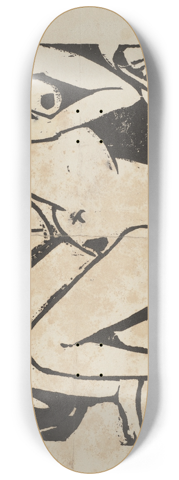 Ernst Ludwig Kirchner - Triumph der Liebe 8.25 inch art skate deck