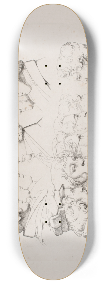Ernst Meyer - 12 portrtter Rom 1825 8.25 inch art skate deck