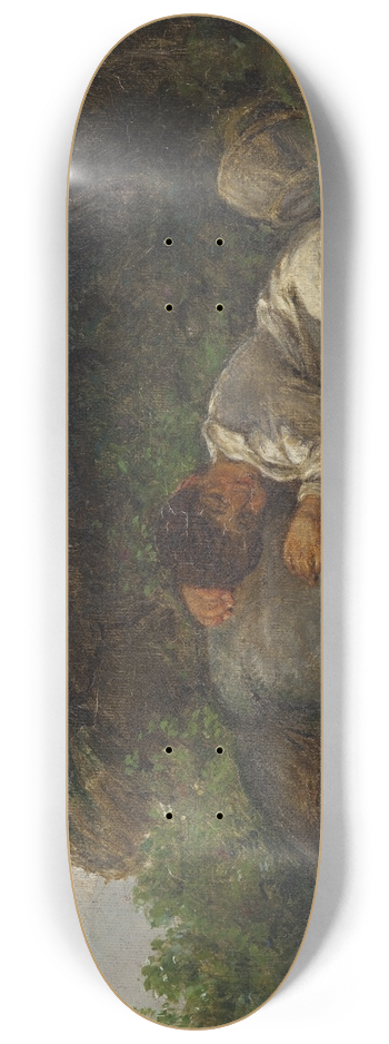 Ernst Meyer - Two friends 8.25 inch art skate deck