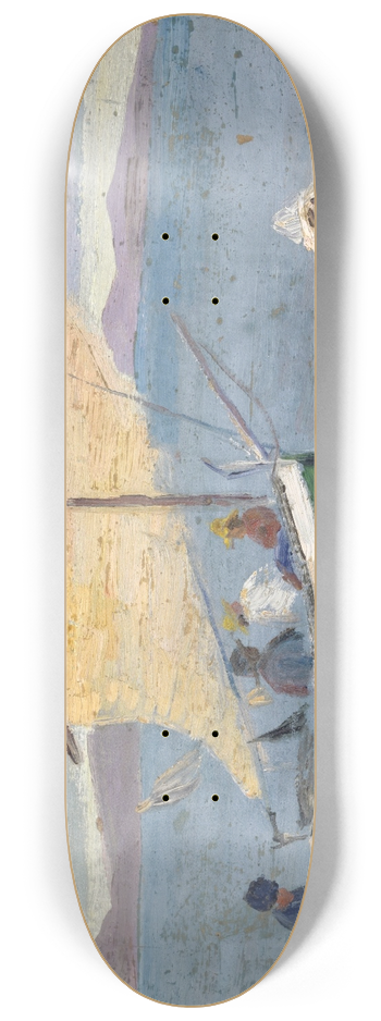 Ernst Schiess - Fischerboot am Strand 8.25 inch art skate deck