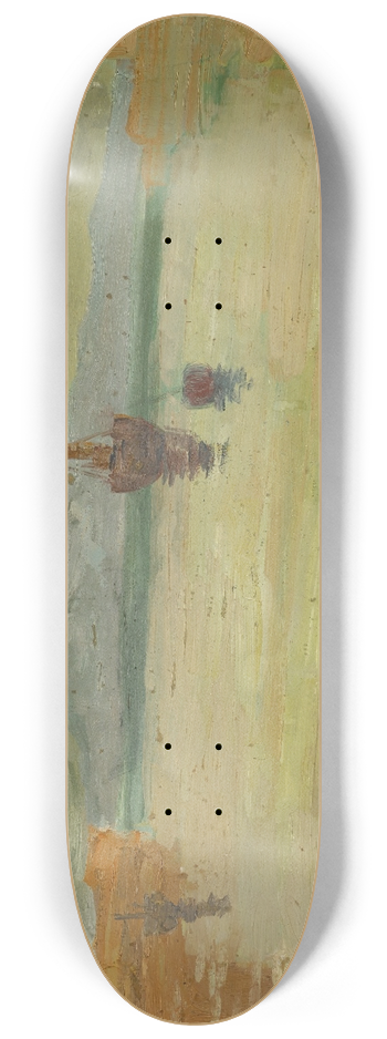 Ernst Schiess - Hafeneinfahrt von Palma di Mallorca 8.25 inch art skate deck