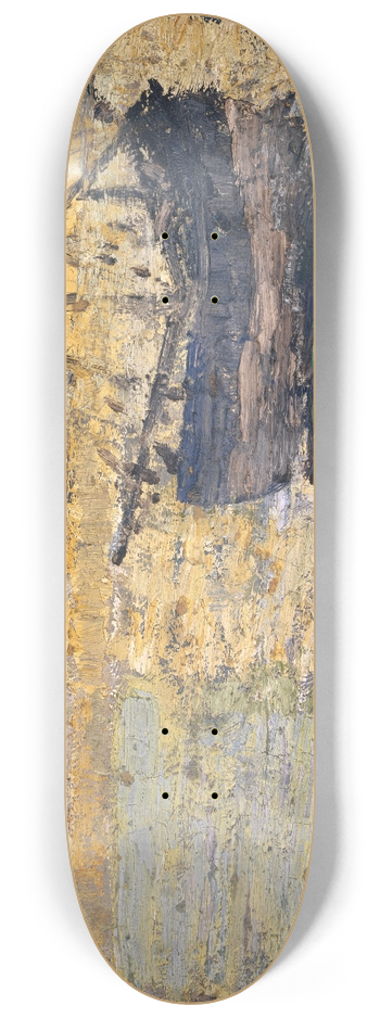 Ernst Schiess - Harbour with Sailing Boat 8.25 inch art skate deck