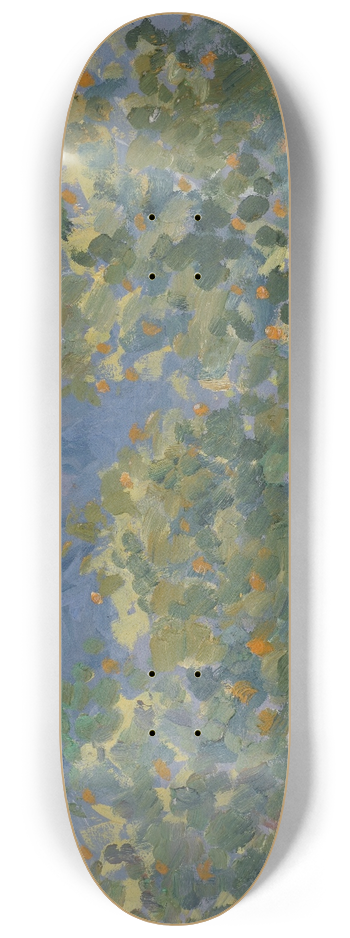 Ernst Schiess - Orange Trees and Distant Mountain 8.25 inch art skate deck