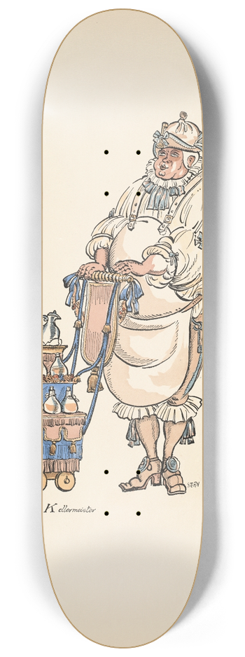 Ernst Stern - Der Kellermeister 8.25 inch art skate deck