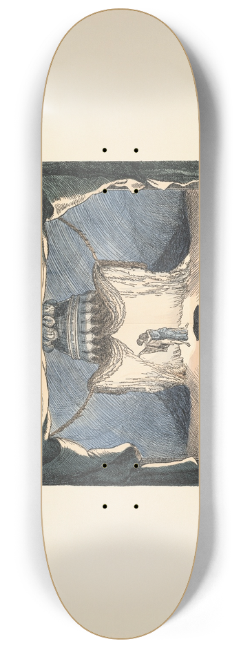 Ernst Stern - Schlu-Szene der Oper 8.25 inch art skate deck